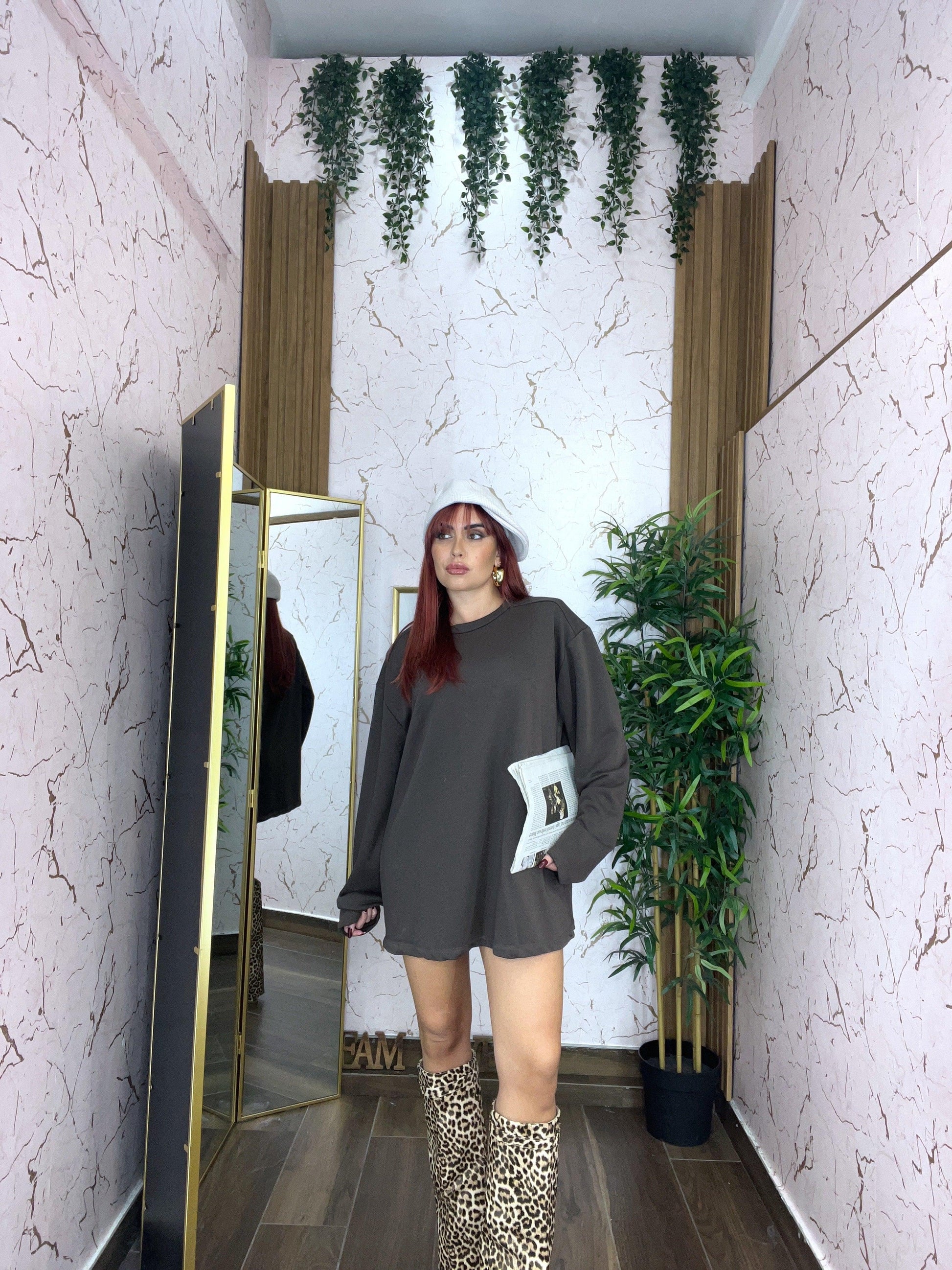 Felpone oversize Magda by Justwest - Collezione inverno 2025 | MacrìBoutique