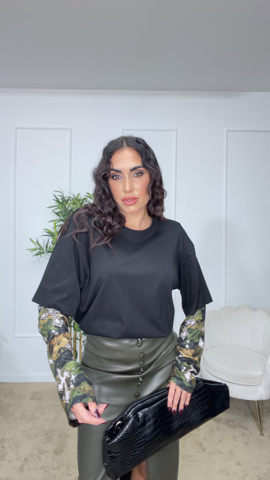 LongSleeve doppia manica militare croci