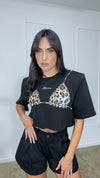 T-shirt Miami crop by Justwest