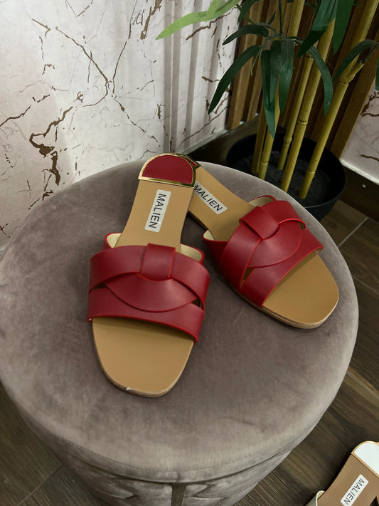 CIABATTINA DORINA RED - Collezione inverno 2025 | MacrìBoutique