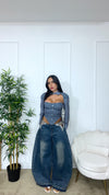 Jeans Butterfly Swarovski