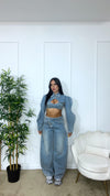 Set Morena in denim 3pezzi