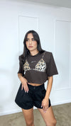 T-shirt Miami crop by Justwest