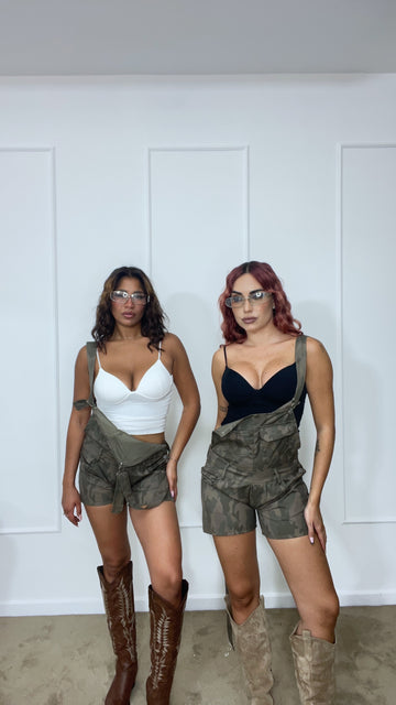 Mini salopette Military