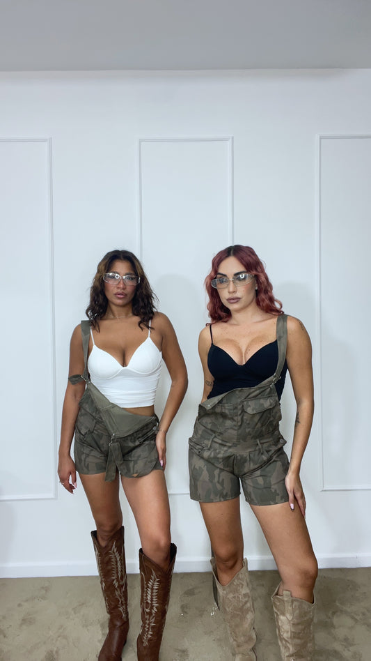 Mini salopette Military