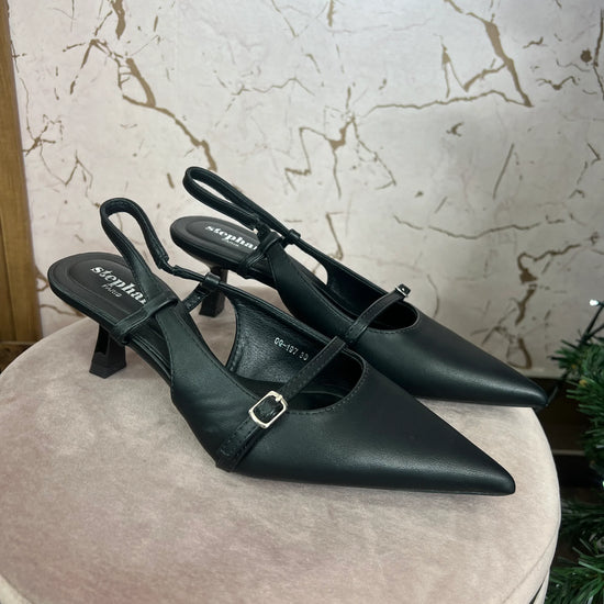 DÉCOLLETÉ NERO CINTURINO - Collezione inverno 2025 | MacrìBoutique