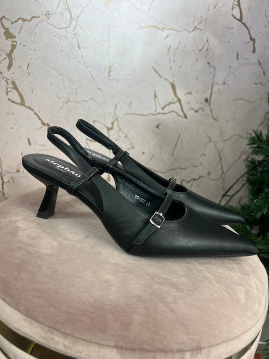 DÉCOLLETÉ NERO CINTURINO - Collezione inverno 2025 | MacrìBoutique