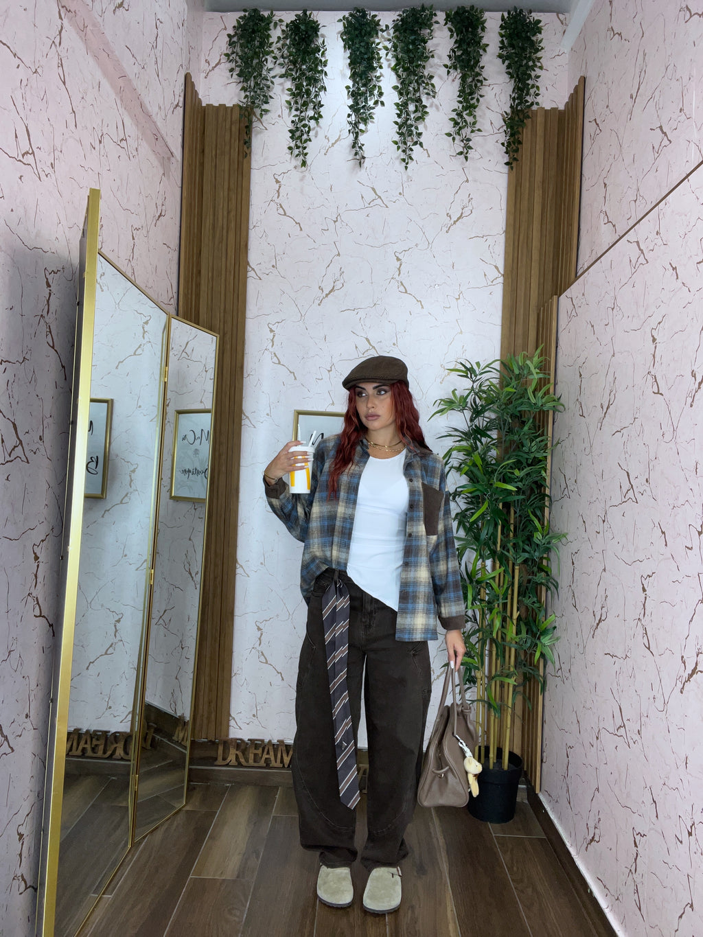 JEANS CRAVATTA BROWN