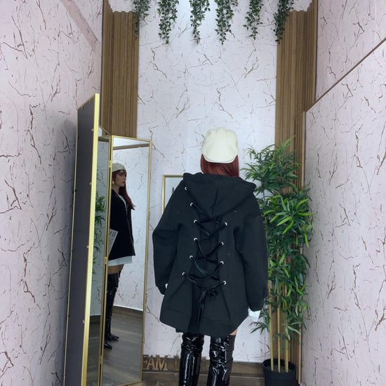 Felpone fiocchi con zip - Collezione inverno 2025 | MacrìBoutique