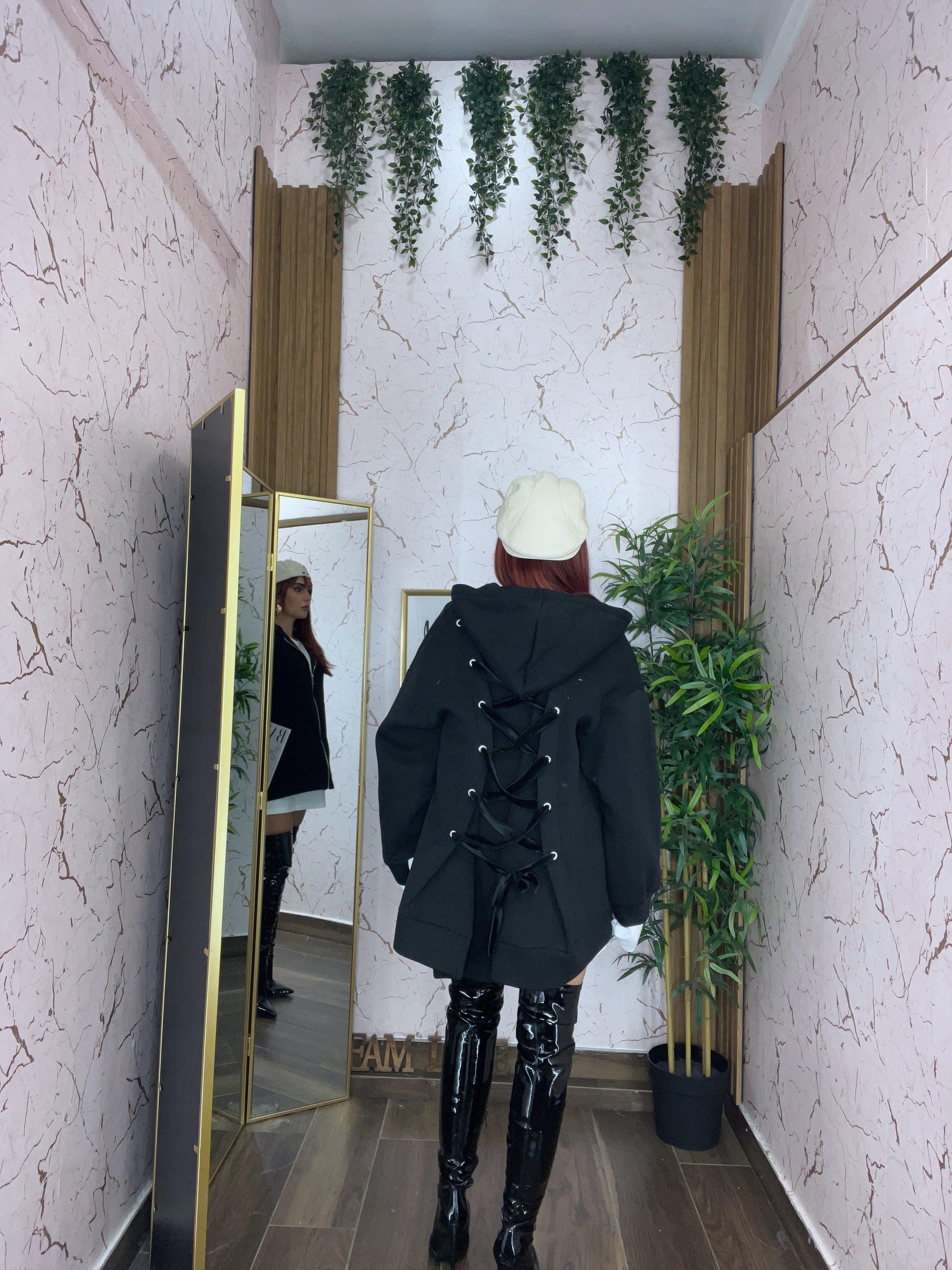 Felpone fiocchi con zip - Collezione inverno 2025 | MacrìBoutique