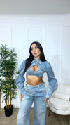 Set Morena in denim 3pezzi