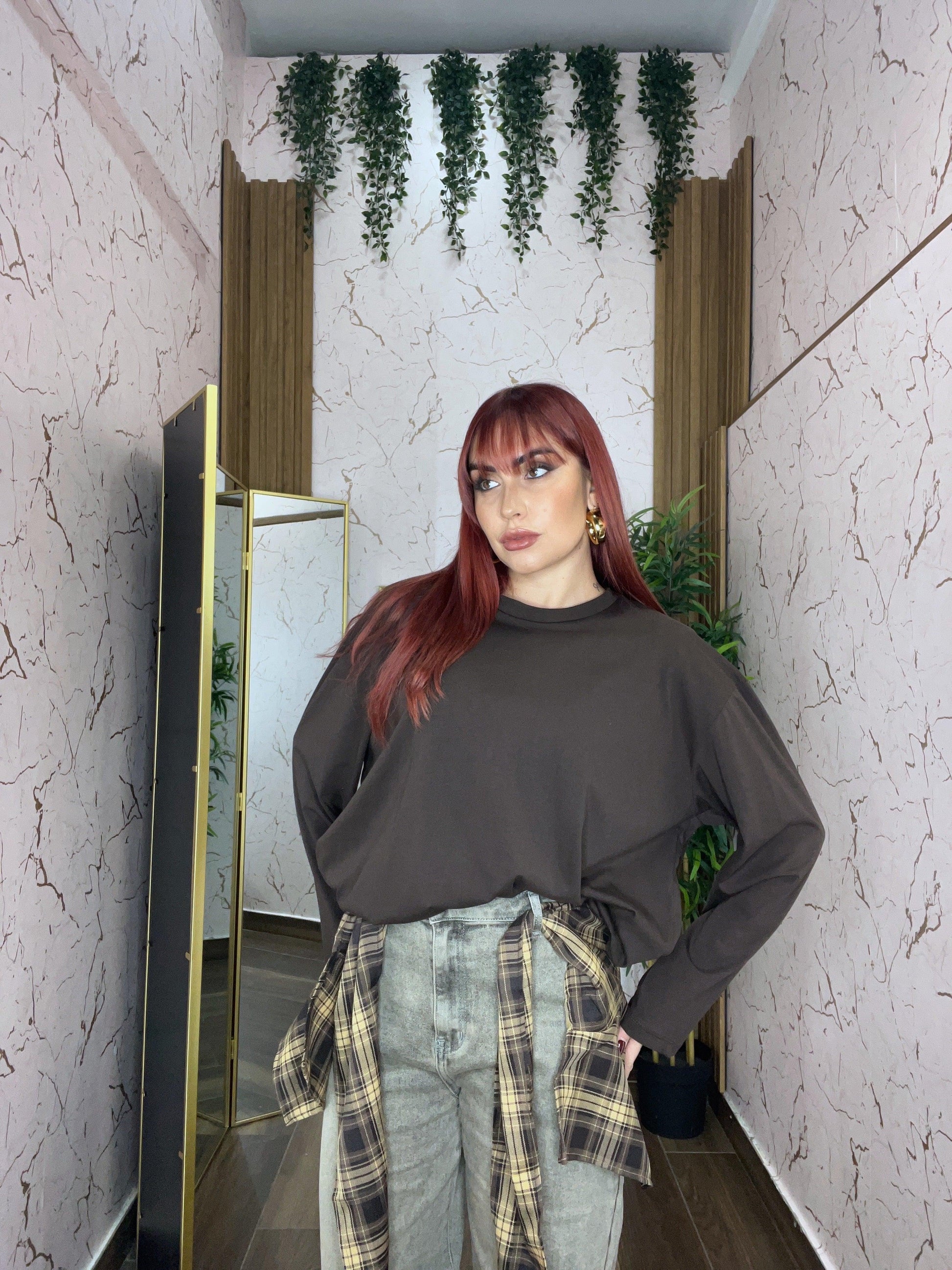 Maglia Nora oversize basic by Justwest - Collezione inverno 2025 | MacrìBoutique