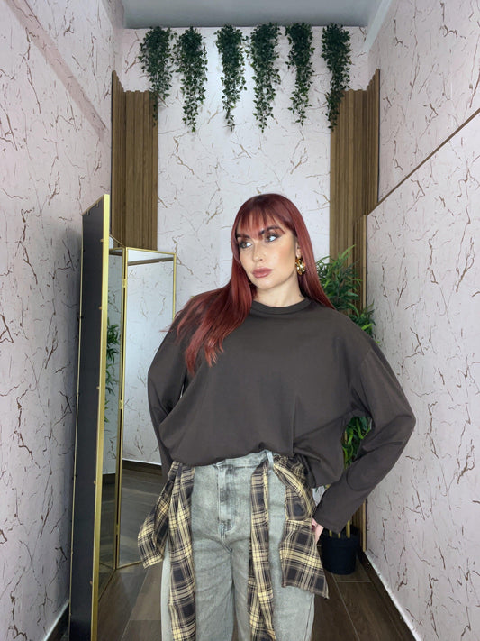 Maglia Nora oversize basic by Justwest - Collezione inverno 2025 | MacrìBoutique