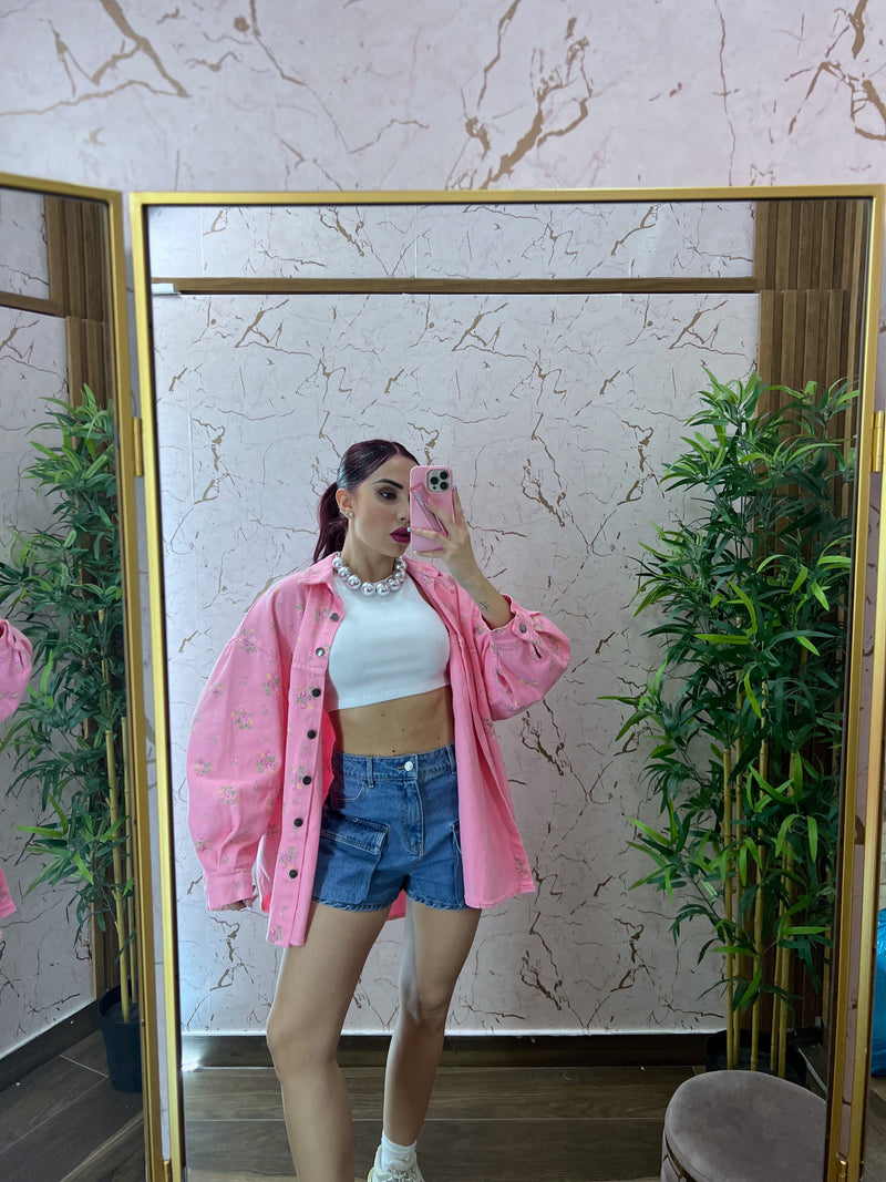 SHORTS DENIM LUDOVICA CHIARO