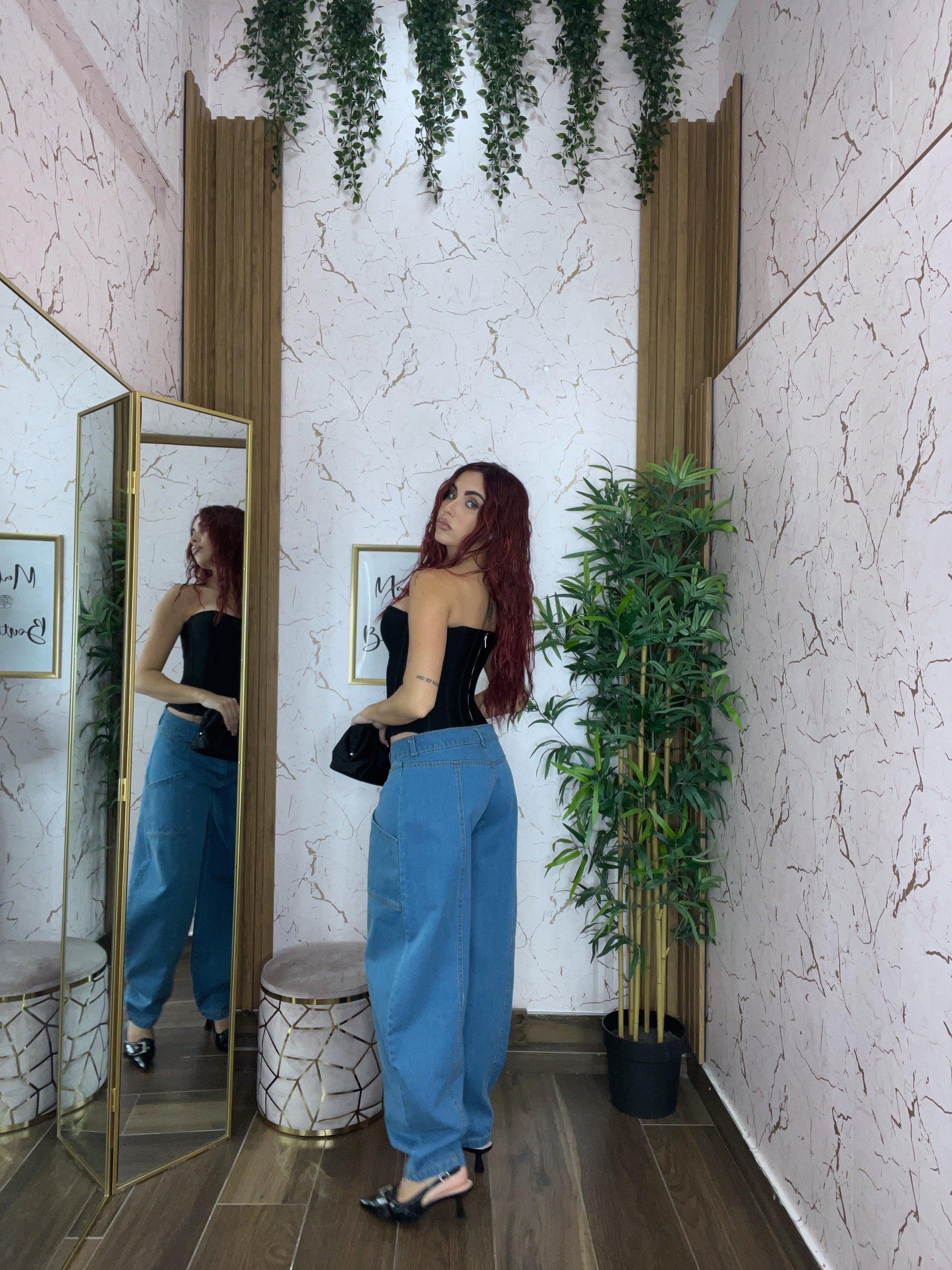 JEANS BALLOON BRUNO CHIARO - Collezione inverno 2025 | MacrìBoutique