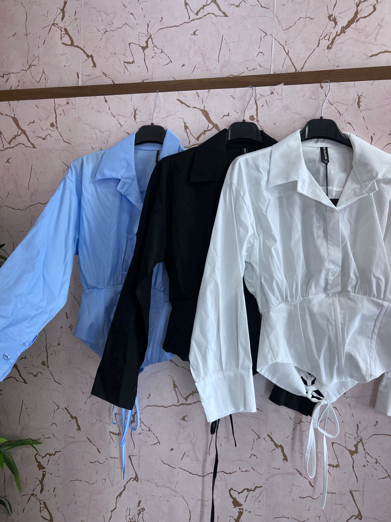 Camicia crop bustier