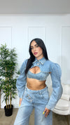 Set Morena in denim 3pezzi