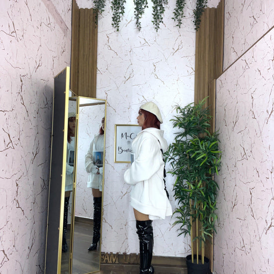 Felpone fiocchi con zip - Collezione inverno 2025 | MacrìBoutique