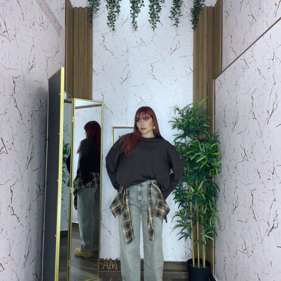 Maglia Nora oversize basic by Justwest - Collezione inverno 2025 | MacrìBoutique