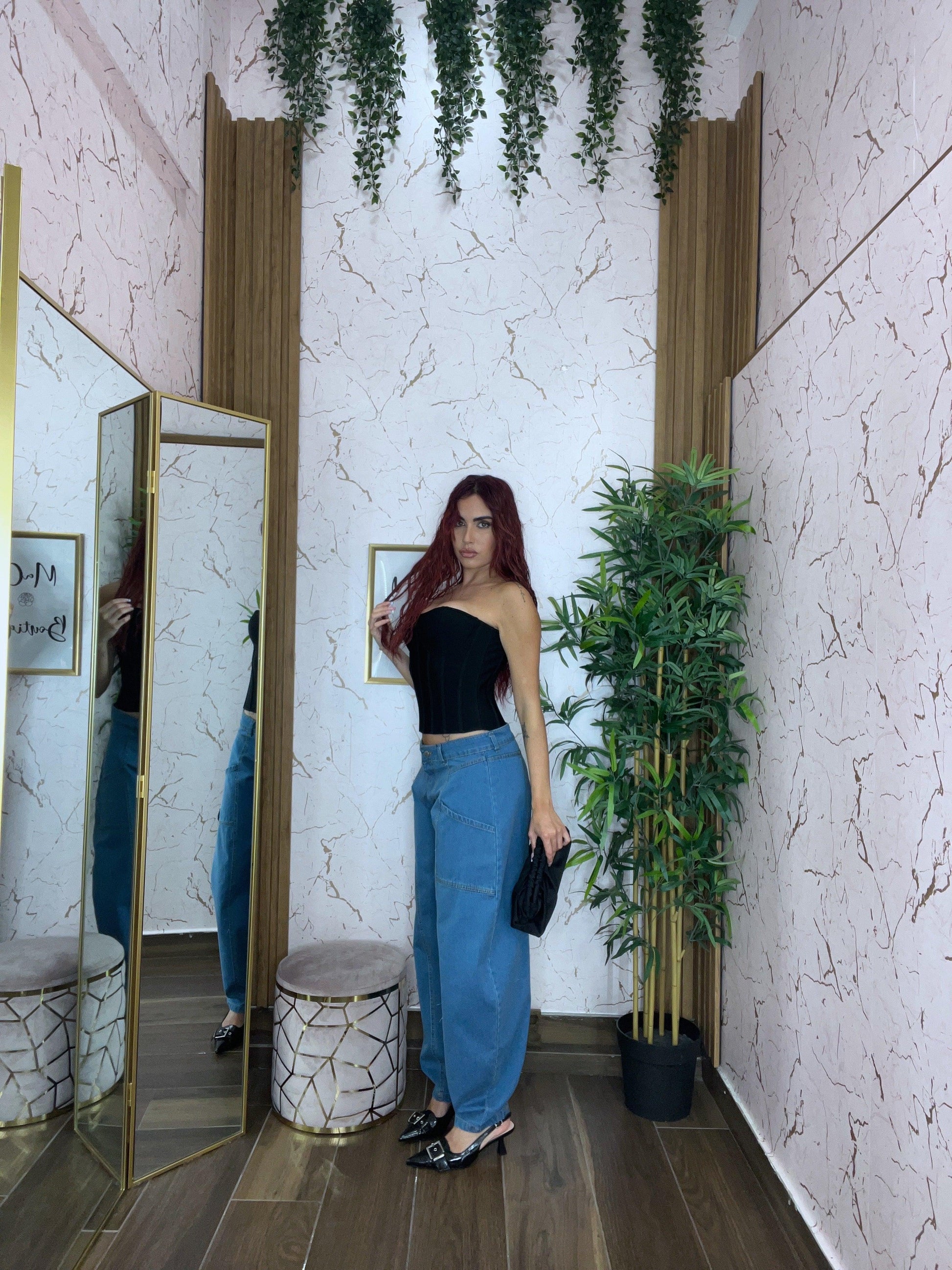 JEANS BALLOON BRUNO CHIARO - Collezione inverno 2025 | MacrìBoutique